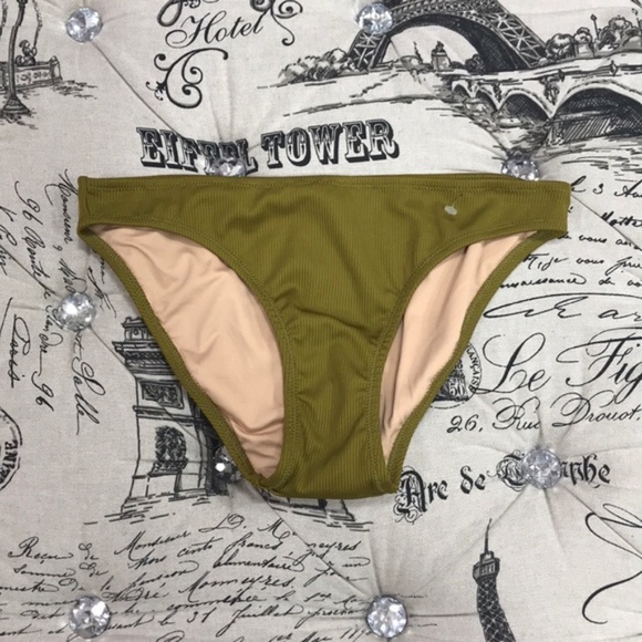 NWOT Madewell Second Wave Ribbed Classic Bikini Bottom - Picture 2 of 7